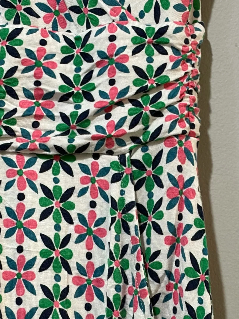 BODEN Lola Mosaic Floral Jersey Wrap Dress Size 8 - Picture 6 of 13